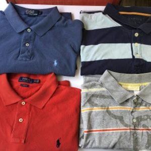 Lot 4 Men Pull Over Shirt Variety